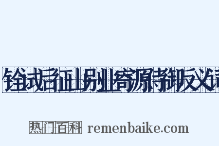 铨试后征山别业寄源侍御反义词是什么意思的图片